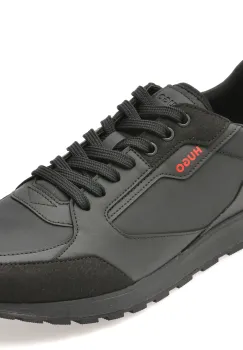 Pantofi sport HUGO negri, 6568, din material textil imagine