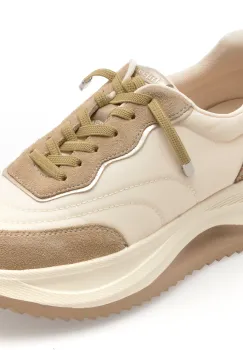 Pantofi sport IMAGE albi, 2498, din material textil imagine