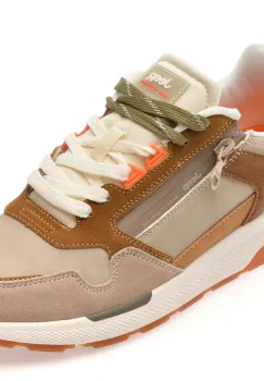 Pantofi sport JEEP bej, M51061A, din piele ecologica imagine
