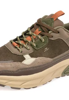 Pantofi sport JEEP maro, M52070A, din piele naturala imagine