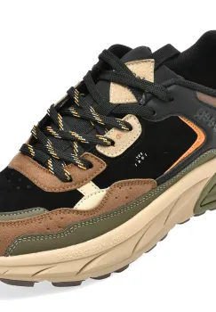 Pantofi sport JEEP negri, 62080, din piele naturala imagine
