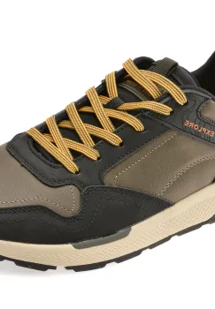 Pantofi sport JEEP negri, M52141A, din piele ecologica imagine