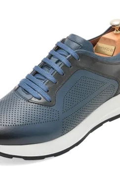 Pantofi sport LE COLONEL albastri, 73526, din piele naturala imagine