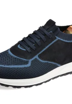 Pantofi sport LE COLONEL bleumarin, 71328, din material textil imagine