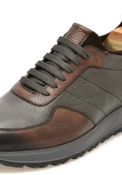 Pantofi sport LE COLONEL maro, 643146, din piele naturala imagine
