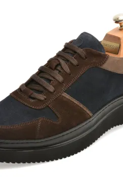 Pantofi sport LE COLONEL maro, 64845, din piele intoarsa imagine