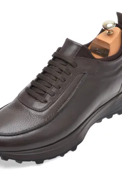 Pantofi sport LE COLONEL maro, 66752, din piele naturala imagine