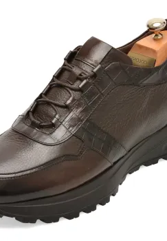 Pantofi sport LE COLONEL maro, 66758, din piele naturala imagine