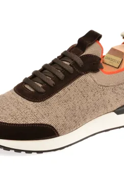 Pantofi sport LE COLONEL maro, 71334, din material textil imagine