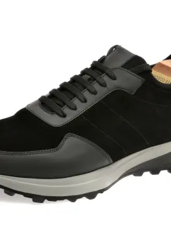 Pantofi sport LE COLONEL negri, 66739, din piele intoarsa imagine