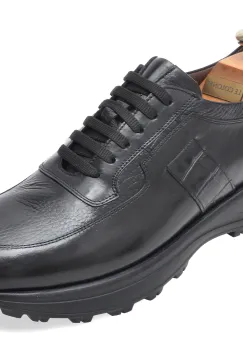 Pantofi sport LE COLONEL negri, 74409, din piele naturala imagine