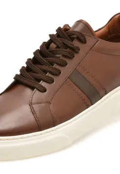 Pantofi sport LOST maro, LST104, din piele naturala imagine
