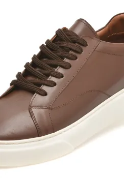 Pantofi sport LOST maro, LST107, din piele naturala imagine