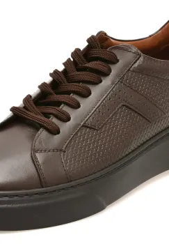 Pantofi sport LOST maro, WB001, din piele naturala imagine