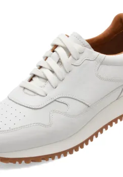 Pantofi sport MARCO BUFFON albi, BF5090, din piele naturala imagine