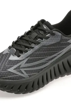 Pantofi sport NHOT negri, A386, din material textil imagine