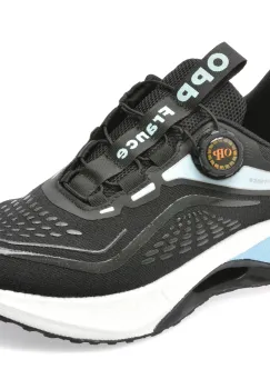 Pantofi sport OPP negri, H2988, din material textil imagine