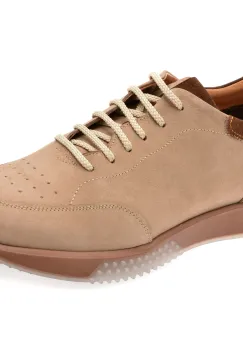Pantofi sport OTTER bej, 3194, din nabuc imagine