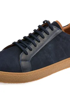 Pantofi sport OTTER bleumarin, A5006, din piele intoarsa imagine