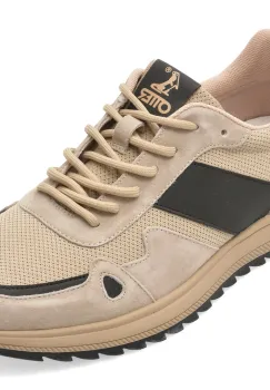 Pantofi sport OTTER gri, E660005, din material textil si piele naturala imagine