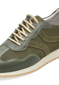 Pantofi sport OTTER kaki, G202, din piele naturala imagine