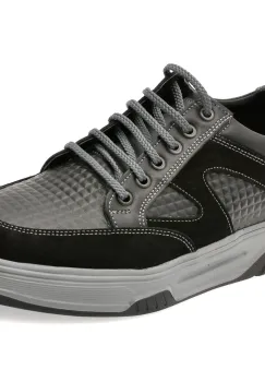Pantofi sport OTTER negri, 1374, din piele naturala imagine