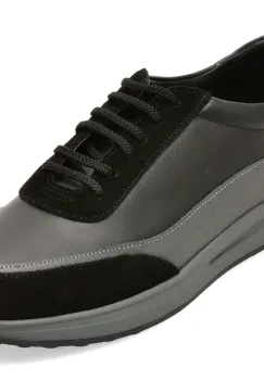 Pantofi sport OTTER negri, 261130, din piele naturala imagine