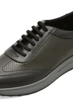 Pantofi sport OTTER negri, 261131, din piele naturala imagine