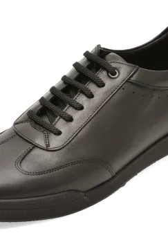 Pantofi sport OTTER negri, 5453, din piele naturala imagine