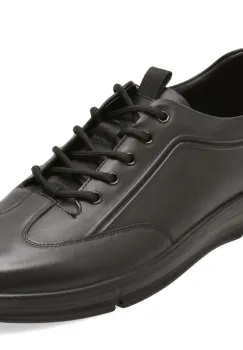 Pantofi sport OTTER negri, 651912, din piele naturala imagine