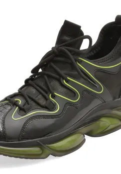 Pantofi sport OTTER negri, F700003, din piele ecologica imagine