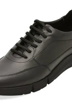 Pantofi sport OTTER negri, K76, din piele naturala imagine