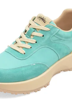 Pantofi sport PASS COLLECTION albastri, M960012, din material textil si piele naturala imagine