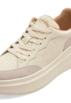 Pantofi sport PASS COLLECTION albi, M960006, din piele naturala imagine