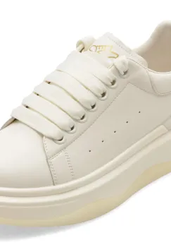 Pantofi sport PASS COLLECTION albi, M960009, din piele naturala imagine