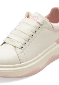 Pantofi sport PASS COLLECTION albi, M960009, din piele naturala imagine