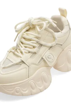 Pantofi sport PASS COLLECTION bej, CM60003, din piele ecologica imagine