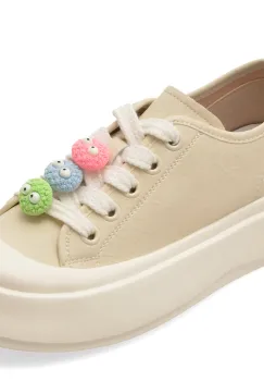 Pantofi sport PASS COLLECTION bej, MQ60013, din piele naturala imagine