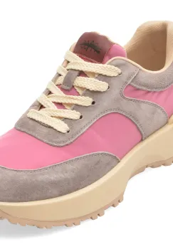 Pantofi sport PASS COLLECTION gri, M960012, din material textil si piele naturala imagine