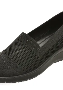Pantofi sport PASS COLLECTION negri, J860024, din material textil imagine