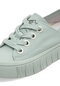 Pantofi sport PASS COLLECTION verzi, M960004, din piele naturala imagine