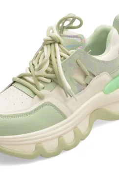 Pantofi sport PASS COLLECTION verzi, MQ60005, din piele naturala imagine