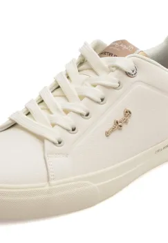Pantofi sport PEPE JEANS albi, LS30009, din piele ecologica imagine