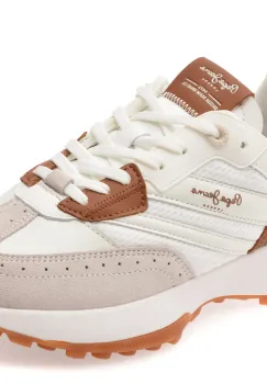 Pantofi sport PEPE JEANS albi, LS60017, din piele naturala imagine
