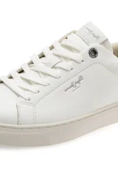 Pantofi sport PEPE JEANS albi, MS00020, din piele naturala imagine