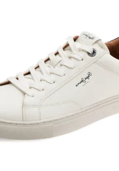 Pantofi sport PEPE JEANS albi, MS00048, din piele ecologica imagine