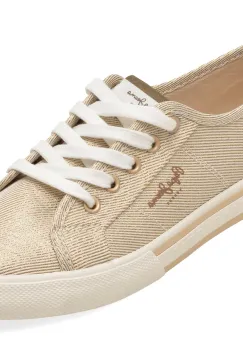 Pantofi sport PEPE JEANS aurii, LS31439, din material textil imagine