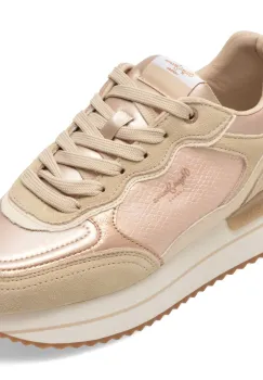 Pantofi sport PEPE JEANS bej, LS60042, din piele ecologica imagine