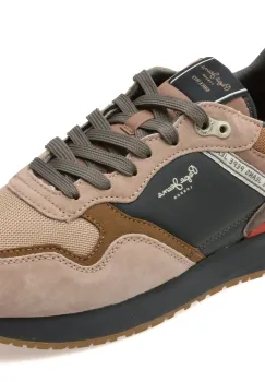 Pantofi sport PEPE JEANS bej, MS60009, din material textil imagine