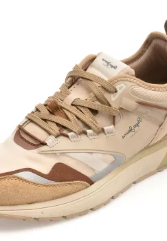 Pantofi sport PEPE JEANS bej, MS60013, din material textil imagine